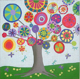 click here to view larger image of Tree of Life - Summer - 13ct (hand painted canvases)