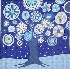 click here to view larger image of Tree of Life - Winter - 13ct (hand painted canvases)