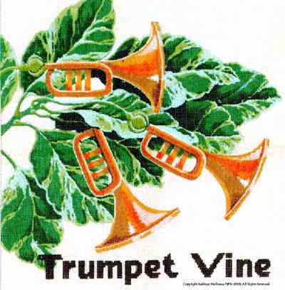 click here to view larger image of Trumpet Vine (hand painted canvases)