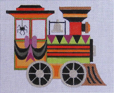 click here to view larger image of Halloween Train Engine (hand painted canvases)