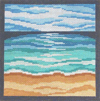 click here to view larger image of Seaside at Sundown (hand painted canvases)