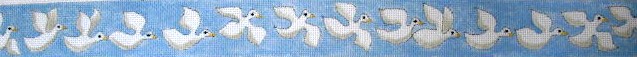 click here to view larger image of Peace Doves Belt (hand painted canvases)