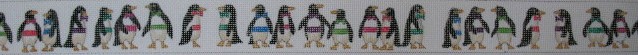 click here to view larger image of Formal Penguins Belt (hand painted canvases)