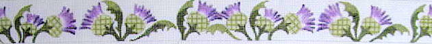 click here to view larger image of Thistle Belt (hand painted canvases)
