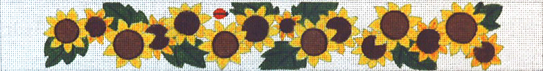 click here to view larger image of Sunflowers Belt (hand painted canvases)