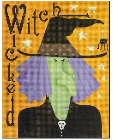 click here to view larger image of Wicked Witch (hand painted canvases)