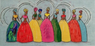 click here to view larger image of Island Belles (hand painted canvases)