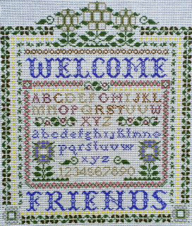 click here to view larger image of Victorian Welcome (hand painted canvases)