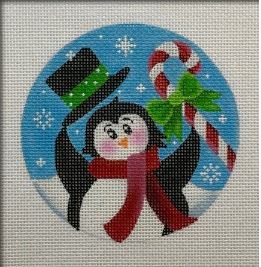 click here to view larger image of Hat Tipping Penguin (hand painted canvases)