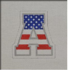 click here to view larger image of Patriotic A (hand painted canvases)