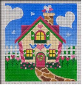 click here to view larger image of Valentines Holiday House (hand painted canvases)