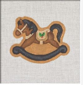 click here to view larger image of Hobby Horse Ornament (hand painted canvases)