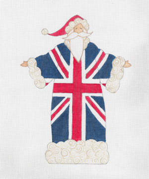 click here to view larger image of British Santa (hand painted canvases)