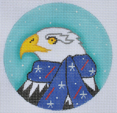 click here to view larger image of Bald Eagle Ornament (hand painted canvases)