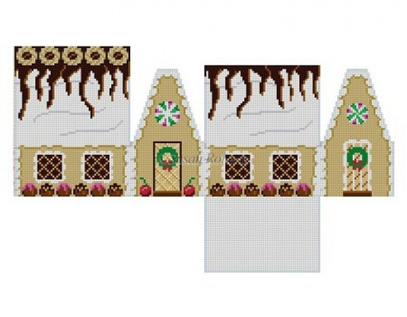 click here to view larger image of Mocha and Truffles Gingerbread House - 18ct (hand painted canvases)