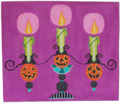 click here to view larger image of Halloween Candleabra (hand painted canvases)