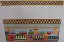 click here to view larger image of Old Jerusalem Stocking Cuff (hand painted canvases)