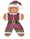 click here to view larger image of Gingerbread Santa (hand painted canvases)