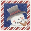 click here to view larger image of Candy Cane Snowman (hand painted canvases)