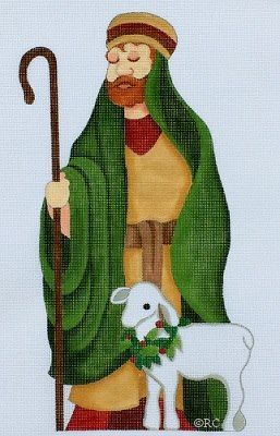 click here to view larger image of Standing Nativity Shephard (hand painted canvases)