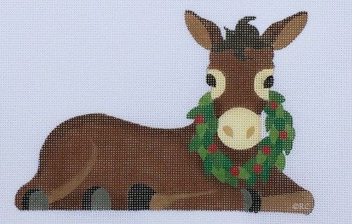 click here to view larger image of Nativity Burro (hand painted canvases)