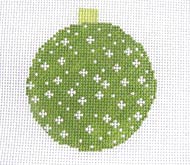 click here to view larger image of Snowflake Bauble Ornament (hand painted canvases)