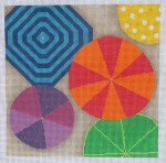 click here to view larger image of Beach Umbrelllas (hand painted canvases)