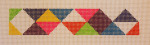 click here to view larger image of Bracelet - Colorful Triangles (hand painted canvases)