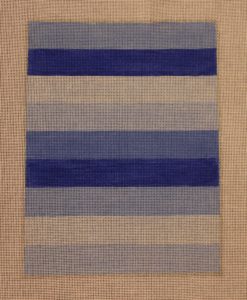 click here to view larger image of Color Study - Blue Stripes (hand painted canvases)