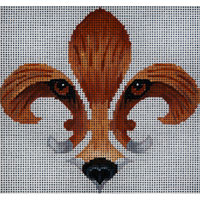 click here to view larger image of Fox Fleur (hand painted canvases)