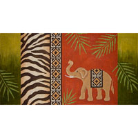 click here to view larger image of Elephant and Zebra Skin (hand painted canvases)
