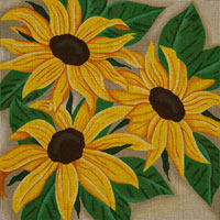 click here to view larger image of Special Sunflowers (hand painted canvases)