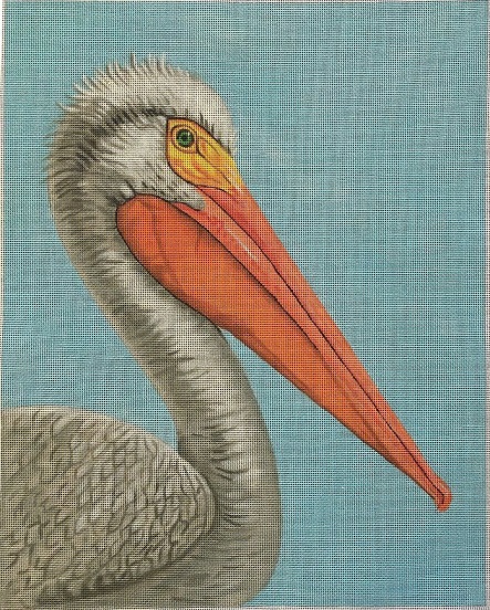 click here to view larger image of White Pelican (hand painted canvases)
