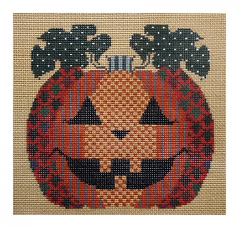 click here to view larger image of Patterned Pumpkin (hand painted canvases)