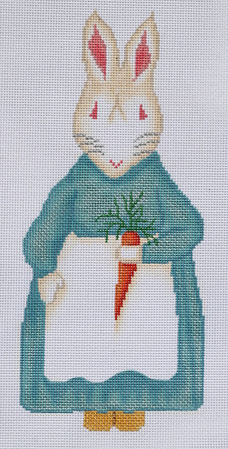 click here to view larger image of Mrs Bunny With Carrot (hand painted canvases 2)