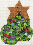 click here to view larger image of Christmas Tree Mini Sock - U (hand painted canvases)