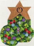 click here to view larger image of Christmas Tree Mini Sock - O (hand painted canvases)