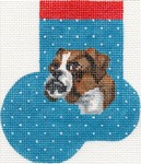 click here to view larger image of Boxer Mini Sock (hand painted canvases)