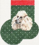 click here to view larger image of Poodle Mini Sock (hand painted canvases)