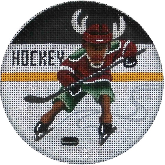 click here to view larger image of Hockey Deer (hand painted canvases)