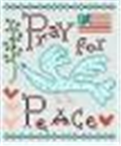 click here to view larger image of Pray For Peace (hand painted canvases)