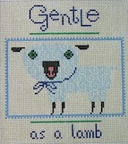 click here to view larger image of Gentle As A Lamb (hand painted canvases)