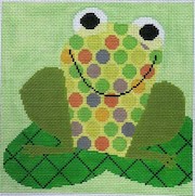 click here to view larger image of Fancy Frog (hand painted canvases)