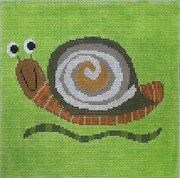 click here to view larger image of Snappy Snail (hand painted canvases)