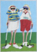 click here to view larger image of Golf Mamas 2 (hand painted canvases)
