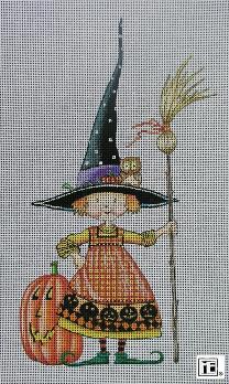 click here to view larger image of Teeny Witch (hand painted canvases)