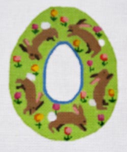 click here to view larger image of Garden Bunnies Sugar Egg (hand painted canvases)
