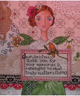 click here to view larger image of Dear Christmas (hand painted canvases)