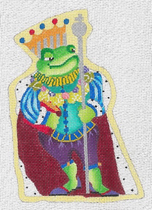 click here to view larger image of Royal Frog (hand painted canvases)