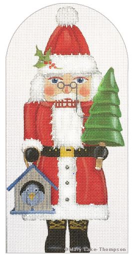 click here to view larger image of Santa Nutcracker Ornament (hand painted canvases)